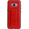 Grip Stand Hardcase Backcover für Samsung Galaxy S8 Red