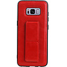 Grip Stand Hardcase Backcover voor Samsung Galaxy S8 Rood