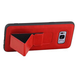 Grip Stand Hardcase Backcover voor Samsung Galaxy S8 Rood