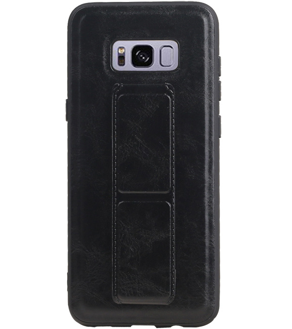 Grip Stand Hardcover Backcover pour Samsung Galaxy S8 Plus Noir