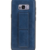Grip Stand Hardcase Backcover für Samsung Galaxy S8 Plus Blue