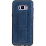 Grip Stand Hardcase Backcover für Samsung Galaxy S8 Plus Blue