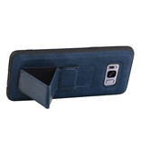 Grip Stand Hardcase Backcover voor Samsung Galaxy S8 Plus Blauw