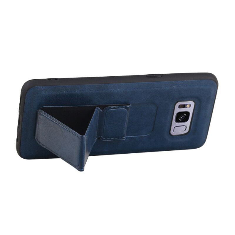 Grip Stand Hardcase Backcover for Samsung Galaxy S8 Plus Blue