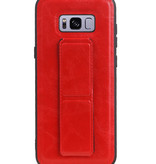 Grip Stand Back Cover rigido per Samsung Galaxy S8 Plus Red