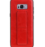 Grip Stand Hardcase Backcover for Samsung Galaxy S8 Plus Red