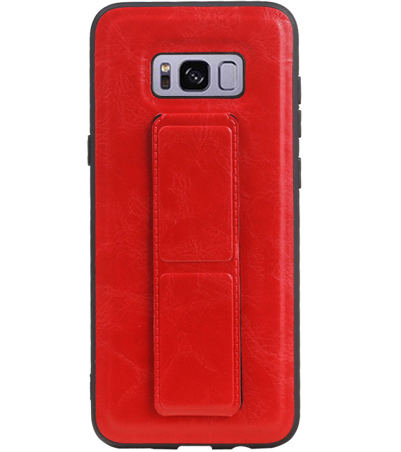 Grip Stand Hardcase Backcover for Samsung Galaxy S8 Plus Red