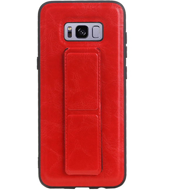 Grip Stand Hardcover Backcover pour Samsung Galaxy S8 Plus rouge