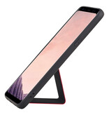 Grip Stand Hardcase Backcover voor Samsung Galaxy S8 Plus Rood