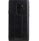 Grip Stand Hardcase Backcover voor Samsung Galaxy S9 Plus Zwart