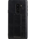 Grip Stand Hardcover Backcover pour Samsung Galaxy S9 Plus Noir
