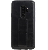 Grip Stand Hardcase Backcover voor Samsung Galaxy S9 Plus Zwart