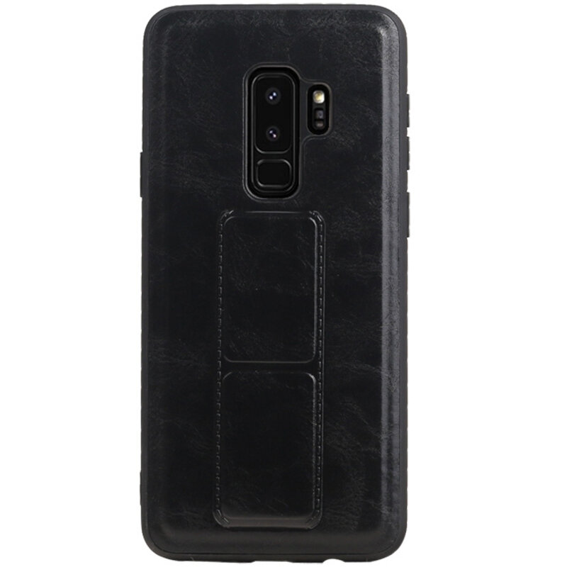 Grip Stand Hardcase Backcover voor Samsung Galaxy S9 Plus Zwart