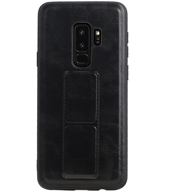 Grip Stand Hardcase Backcover für Samsung Galaxy S9 Plus Schwarz