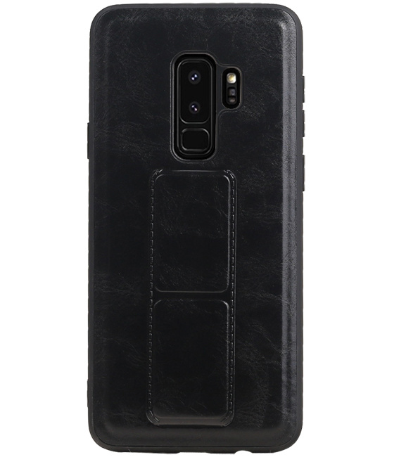Grip Stand Hardcover Backcover pour Samsung Galaxy S9 Plus Noir