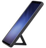 Grip Stand Hardcase Backcover voor Samsung Galaxy S9 Plus Zwart