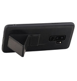 Grip Stand Hardcase Backcover für Samsung Galaxy S9 Plus Schwarz