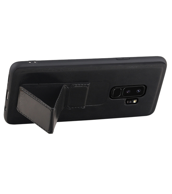 Grip Stand Back Cover rigido per Samsung Galaxy S9 Plus Nero