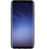 Grip Stand Hardcase Backcover voor Samsung Galaxy S9 Plus Zwart