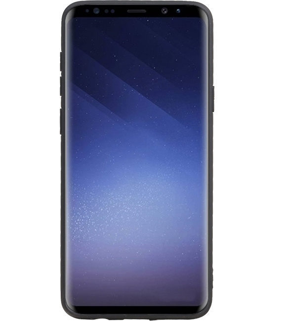 Grip Stand Hardcase Bagcover til Samsung Galaxy S9 Plus Black