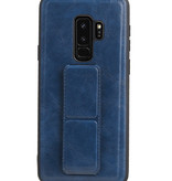 Grip Stand Hardcase Backcover voor Samsung Galaxy S9 Plus Blauw