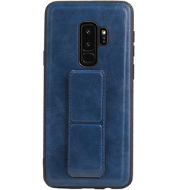 Grip Stand Hardcase Backcover voor Samsung Galaxy S9 Plus Blauw