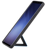 Grip Stand Hardcase Backcover voor Samsung Galaxy S9 Plus Blauw