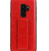 Grip Stand Hardcase Backcover voor Samsung Galaxy S9 Plus Rood