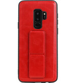 Grip Stand Hardcase Backcover voor Samsung Galaxy S9 Plus Rood