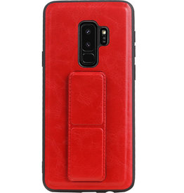Grip Stand Hardcover Backcover pour Samsung Galaxy S9 Plus rouge