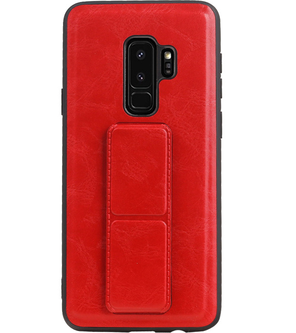 Grip Stand Hardcase Backcover für Samsung Galaxy S9 Plus Red