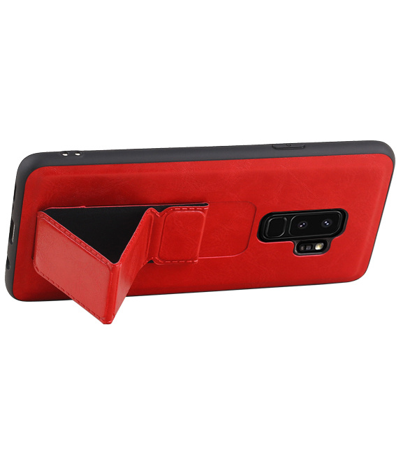 Grip Stand Back Cover rigido per Samsung Galaxy S9 Plus Red