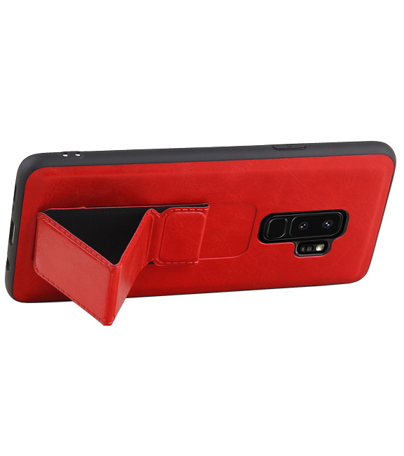 Grip Stand Hardcase Backcover para Samsung Galaxy S9 Plus rojo