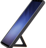 Grip Stand Hardcase Bagcover til Samsung Galaxy S9 Plus Brown
