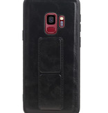 Grip Stand Hardcase Backcover für Samsung Galaxy S9 Black