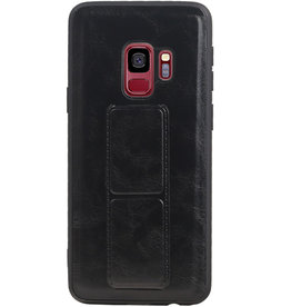 Grip Stand Hardcase Bagcover til Samsung Galaxy S9 Black