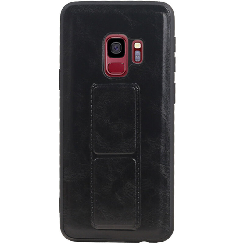 Grip Stand Hardcase Backcover for Samsung Galaxy S9 Black