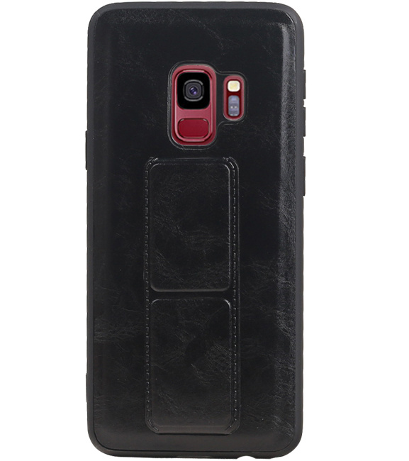 Grip Stand Hardcase Backcover für Samsung Galaxy S9 Black