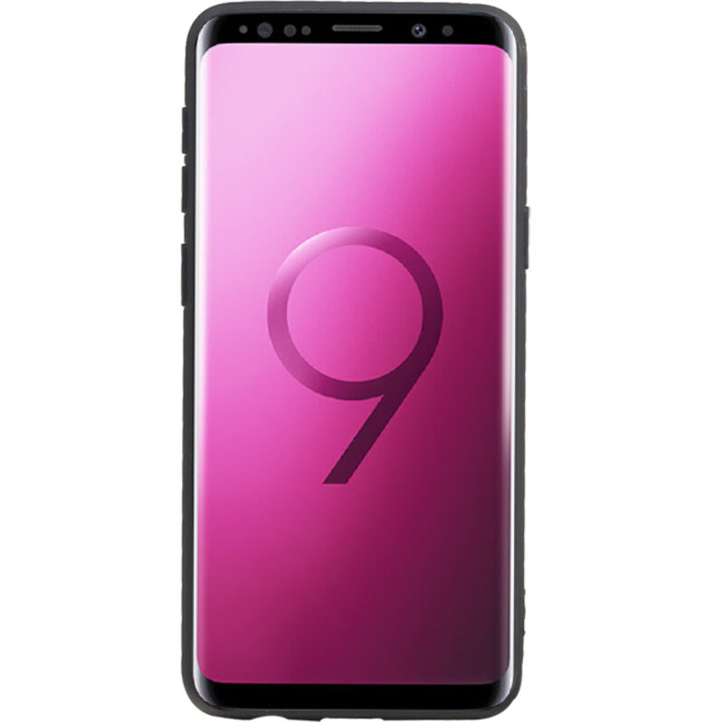 Grip Stand Hardcase Backcover voor Samsung Galaxy S9 Zwart