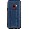 Grip Stand Hardcase Backcover voor Samsung Galaxy S9 Blauw