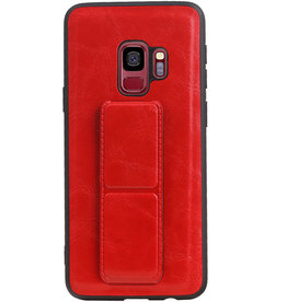 Grip Stand Hardcase Bagcover til Samsung Galaxy S9 Red