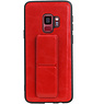 Grip Stand Hardcase Backcover for Samsung Galaxy S9 Red