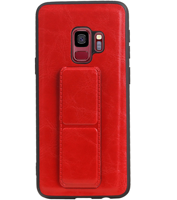 Grip Stand Hardcase Backcover for Samsung Galaxy S9 Red