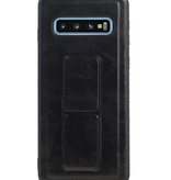 Grip Stand Hardcase Bagcover til Samsung Galaxy S10 Blue