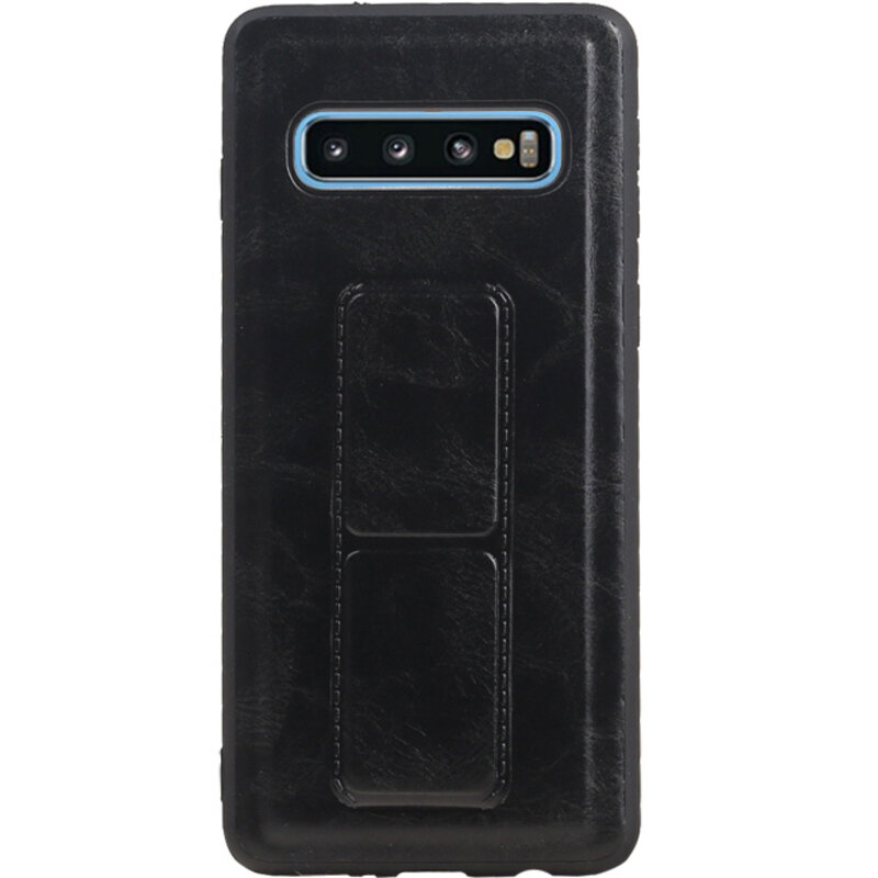 Grip Stand Hardcase Backcover for Samsung Galaxy S10 Blue