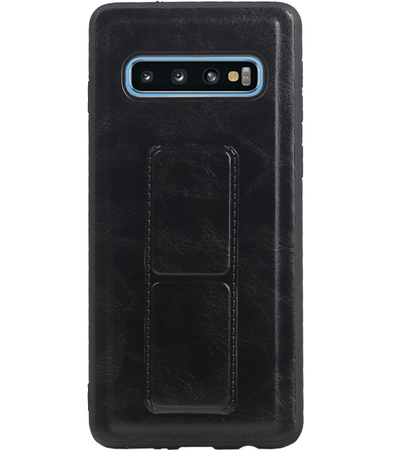 Grip Stand Hardcase Backcover für Samsung Galaxy S10 Blue