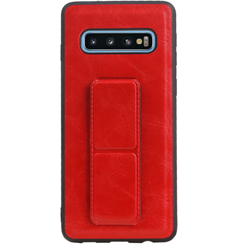 Grip Stand Hardcase Bagcover til Samsung Galaxy S10 Red