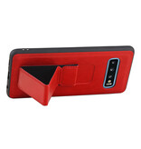 Grip Stand Hardcase Bagcover til Samsung Galaxy S10 Red