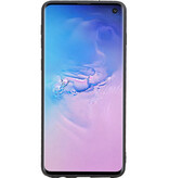 Grip Stand Hardcase Backcover for Samsung Galaxy S10 Brown