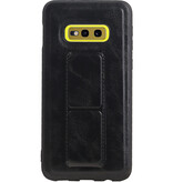 Grip Stand Back Cover rigido per Samsung Galaxy S10E Nero